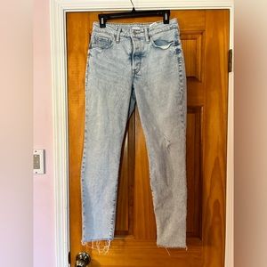 Straight leg jeans. Size 4 from Old Navy